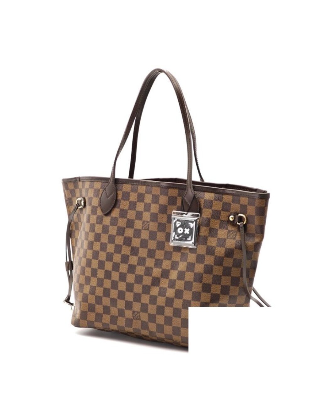 Louis Vuitton Neverfull MM Damier Ebene Canvas Tote Bag